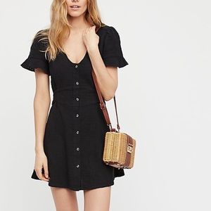 Free people white mini dress